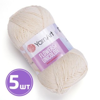 Пряжа YarnArt Flowers Unicolor (731), суровый, 5 шт. по 50 г Пряжа YarnArt Flowers Unicolor (731), суровый, 5 шт. по 50 г