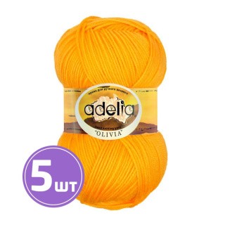 Пряжа Adelia OLIVIA (03), желтый, 5 шт. по 100 г