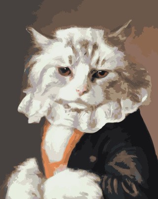 Картина по номерам «Кот придворный»