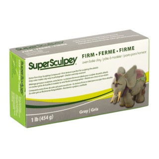 Полимерная глина Sculpey Super Sculpey, цвет: серый, 454 г Полимерная глина Sculpey Super Sculpey, цвет: серый, 454 г
