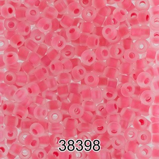 Бисер Чехия круглый 5 10/0, 2,3 мм, 500 г, цвет: 38398 розовый матовый