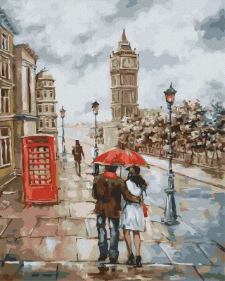 Картина по номерам «Дождливый Лондон»