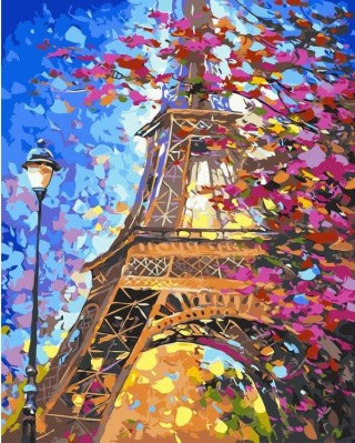 Картина по номерам «Краски весеннего Парижа»