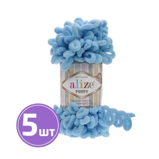 Пряжа ALIZE Puffy (287), айсберг, 5 шт. по 100 г Пряжа ALIZE Puffy (287), айсберг, 5 шт. по 100 г