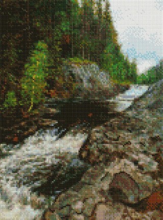 Алмазная вышивка «Водопад Кивач»