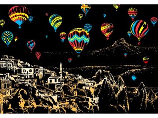 Скретч-картина «Cappadocia» (цветная)