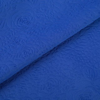 Ткань блузочная «Жаккардовый шифон», 300 г/м2, 1,5 м х 150 см, цвет: василёк, Gamma