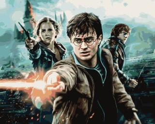 Картина по номерам «Гарри Поттер, Рон и Гермиона» Картина по номерам «Гарри Поттер, Рон и Гермиона»