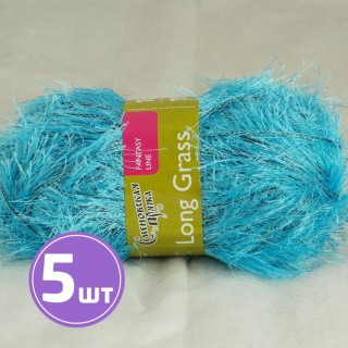 Пряжа Семеновская Long grass (6298), аква-черный 5 шт. по 100 г Пряжа Семеновская Long grass (6298), аква-черный 5 шт. по 100 г