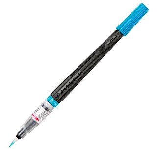 Кисть с краской Colour Brush, 1-10 мм, 5 мл, цвет: голубой, Pentel