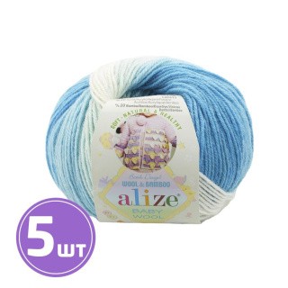 Пряжа ALIZE Baby wool batik design (2130), мультиколор, 5 шт. по 50 г Пряжа ALIZE Baby wool batik design (2130), мультиколор, 5 шт. по 50 г