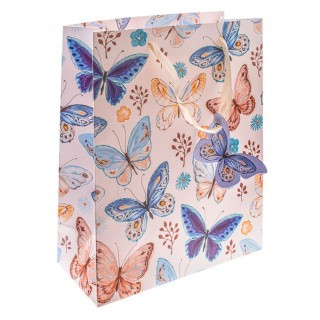 Подарочный пакет «Голубые бабочки»