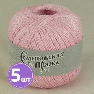 Пряжа Семеновская Mone (34236), розовый+В_х1 5 шт. по 100 г Пряжа Семеновская Mone (34236), розовый+В_х1 5 шт. по 100 г