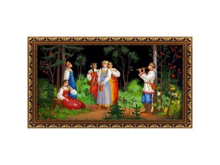 Рисунок на ткани «Сбор ягод»