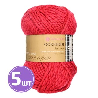 Пряжа Пехорка Осенняя (439), малиновый, 5 шт. по 200 г Пряжа Пехорка Осенняя (439), малиновый, 5 шт. по 200 г