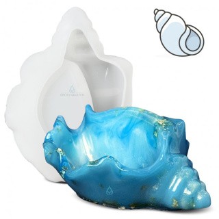 Силиконовый молд - Ракушка №2, 15x6,3см, 1 шт. Силиконовый молд - Ракушка №2, 15x6,3см, 1 шт.