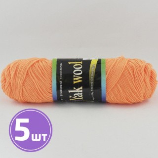 Пряжа COLOR CITY Yak wool (805), ярко-оранжевый, 5 шт. по 100 г