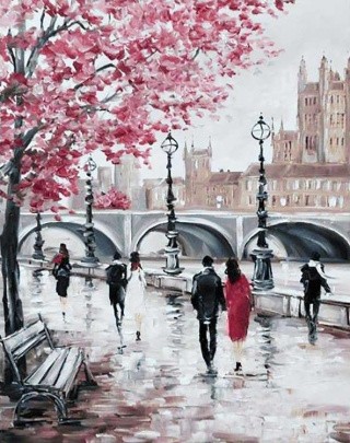 Алмазная вышивка «Городской мост» Алмазная вышивка «Городской мост»