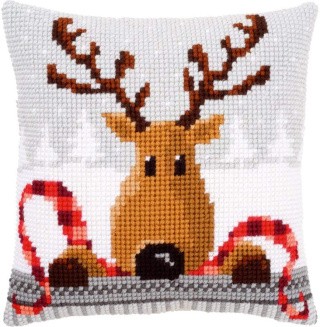 Набор для вышивания «Подушка. Рождественский олень»