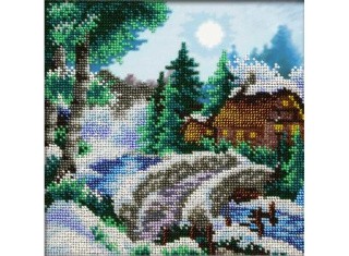 Набор вышивки бисером «Зимний пейзаж» Набор вышивки бисером «Зимний пейзаж»