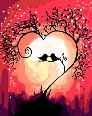 Картина по номерам «Птички» Картина по номерам «Птички»