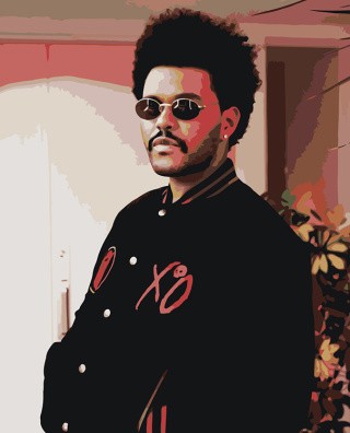 Картина по номерам «Музыкант The Weeknd Викенд 10»