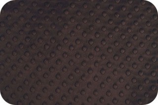 Плюш CUDDLE DIMPLE, 48x48 см, 455 г/м2, 100% полиэстер, цвет: CHOCOLATE, Peppy