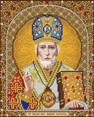 Рисунок на ткани «Святой Николай»