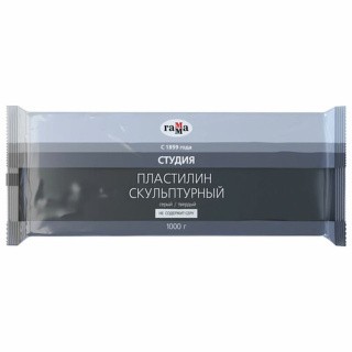 Пластилин скульптурный Gamma «Студия», серый, 0,5 кг, мягкий Пластилин скульптурный Gamma «Студия», серый, 0,5 кг, мягкий