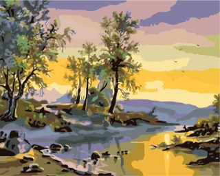 Картина по номерам «Природа на закате» Картина по номерам «Природа на закате»