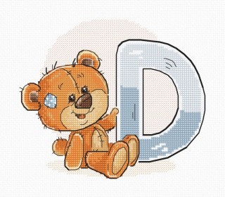 Набор для вышивания «Буква D» Набор для вышивания «Буква D»