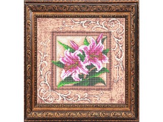 Рисунок на ткани «Лилии»