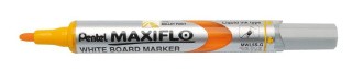 Маркер для доски Maxiflo, 4 мм, перо пулеобразное, цвет: желтый, Pentel