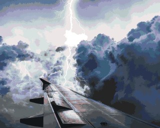 Картина по номерам «Полет в грозу» Картина по номерам «Полет в грозу»