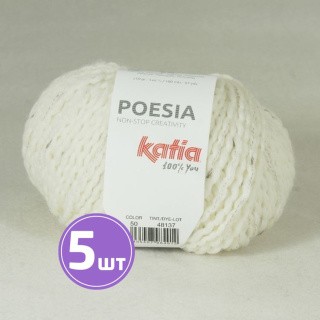 Пряжа Katia POESIA (50), белый, 5 шт. по 50 г Пряжа Katia POESIA (50), белый, 5 шт. по 50 г