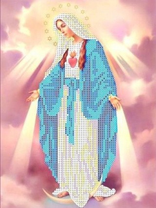 Рисунок на ткани «Святая Дева Мария. Непорочное зачатие»