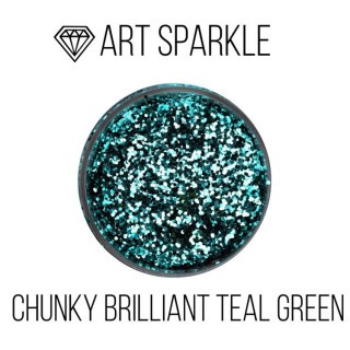 Глиттер крупный Chunky Brilliant Teal Green, 50 г, Craftsmen.store