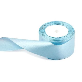 Лента атласная 50 мм, 27 м, цвет: голубой Лента атласная 50 мм, 27 м, цвет: голубой