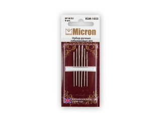 Набор ручных гобеленовых игл Micron №18/22, 6 шт., арт. KSM-1053