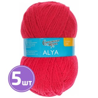 Пряжа Семеновская Alya (10968), гвоздика, 5 шт. по 100 г Пряжа Семеновская Alya (10968), гвоздика, 5 шт. по 100 г