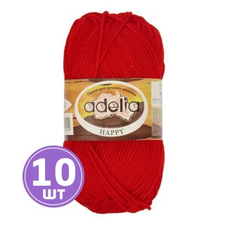 Пряжа Adelia HAPPY (15), красный, 10 шт. по 50 г Пряжа Adelia HAPPY (15), красный, 10 шт. по 50 г