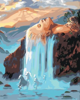 Картина по номерам «Сюрреалистический водопад»