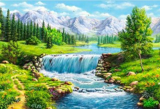Алмазная вышивка «Весенние воды» Алмазная вышивка «Весенние воды»