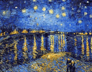 Картина по номерам «Звездная ночь» Ван Гога