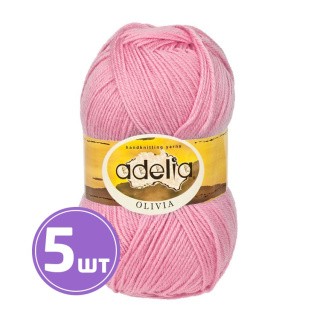 Пряжа Adelia OLIVIA (04), розовый, 5 шт. по 100 г Пряжа Adelia OLIVIA (04), розовый, 5 шт. по 100 г