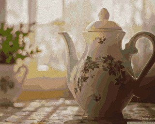 Картина по номерам «Чайник на столе» Картина по номерам «Чайник на столе»
