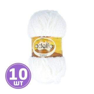 Пряжа Adelia SOFIA (№14), белый, 10 шт. по 50 г Пряжа Adelia SOFIA (№14), белый, 10 шт. по 50 г