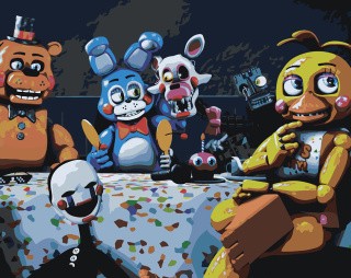 Картина по номерам «Фнаф Five nights at Freddy's Аниматроники»