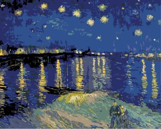 Картина по номерам «Ясная ночь» Картина по номерам «Ясная ночь»