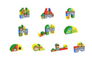 Пластиковые кубики «Замок»